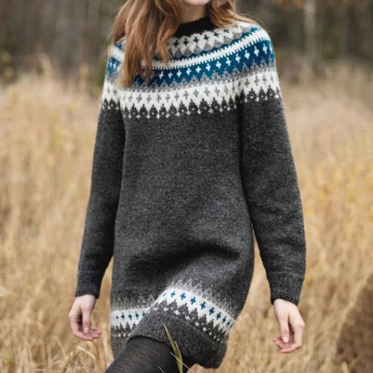 Sweater made of Icelandic textile